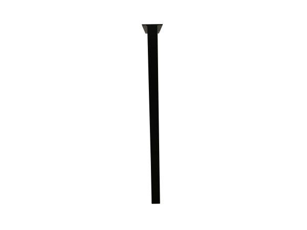 U-poot zwart gepoedercoat met kokerdikte 5 x 5 cm. Deze u-poot is 100cm hoog en dus ideaal te gebruiken als bartafel of sta tafel poot. Bij Bouwie te koop voor een mooie prijs
